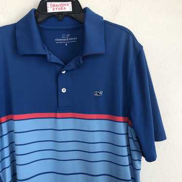 Vineyard Vines Vineyard Vines Stretch Striped Pol… - image 1