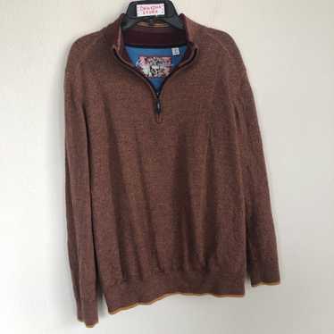 Robert Graham Robert Graham Half Zip Knit Sweater… - image 1