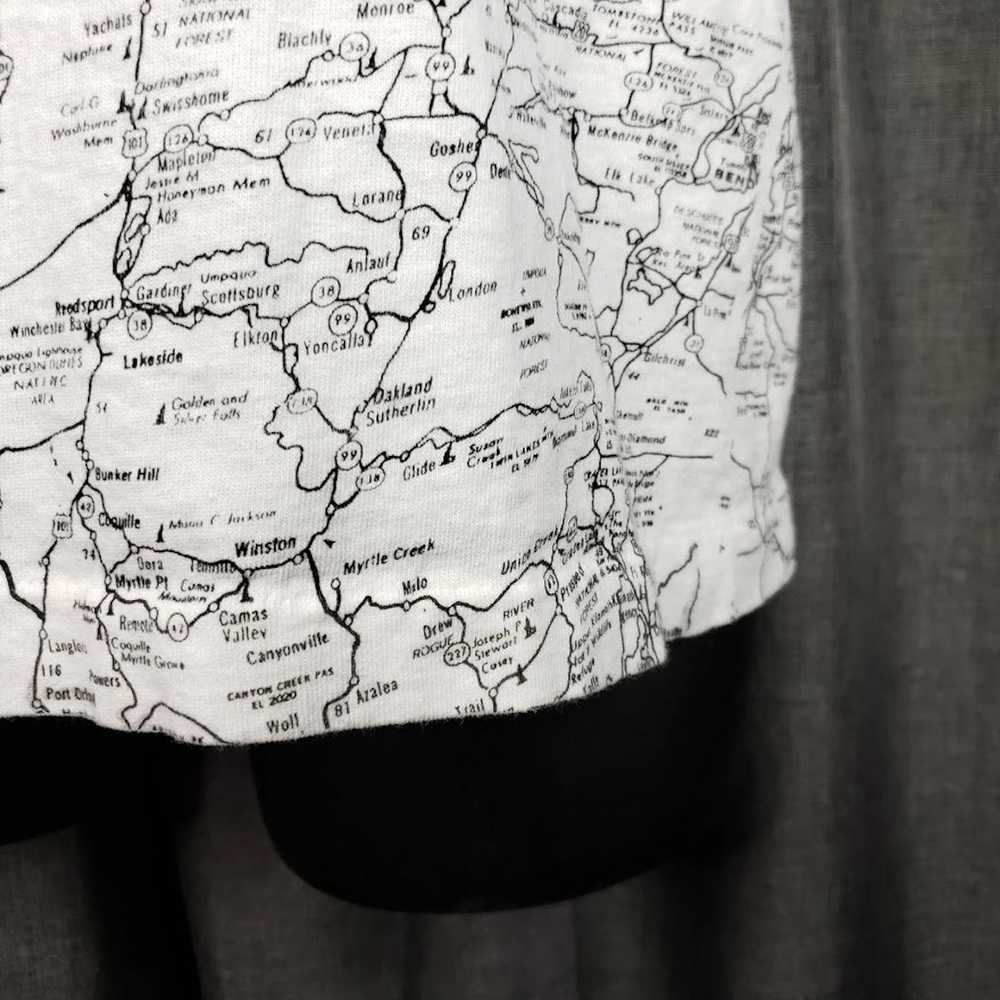 Vintage Oregon State Road Map T Shirt Vintage 90s… - image 4