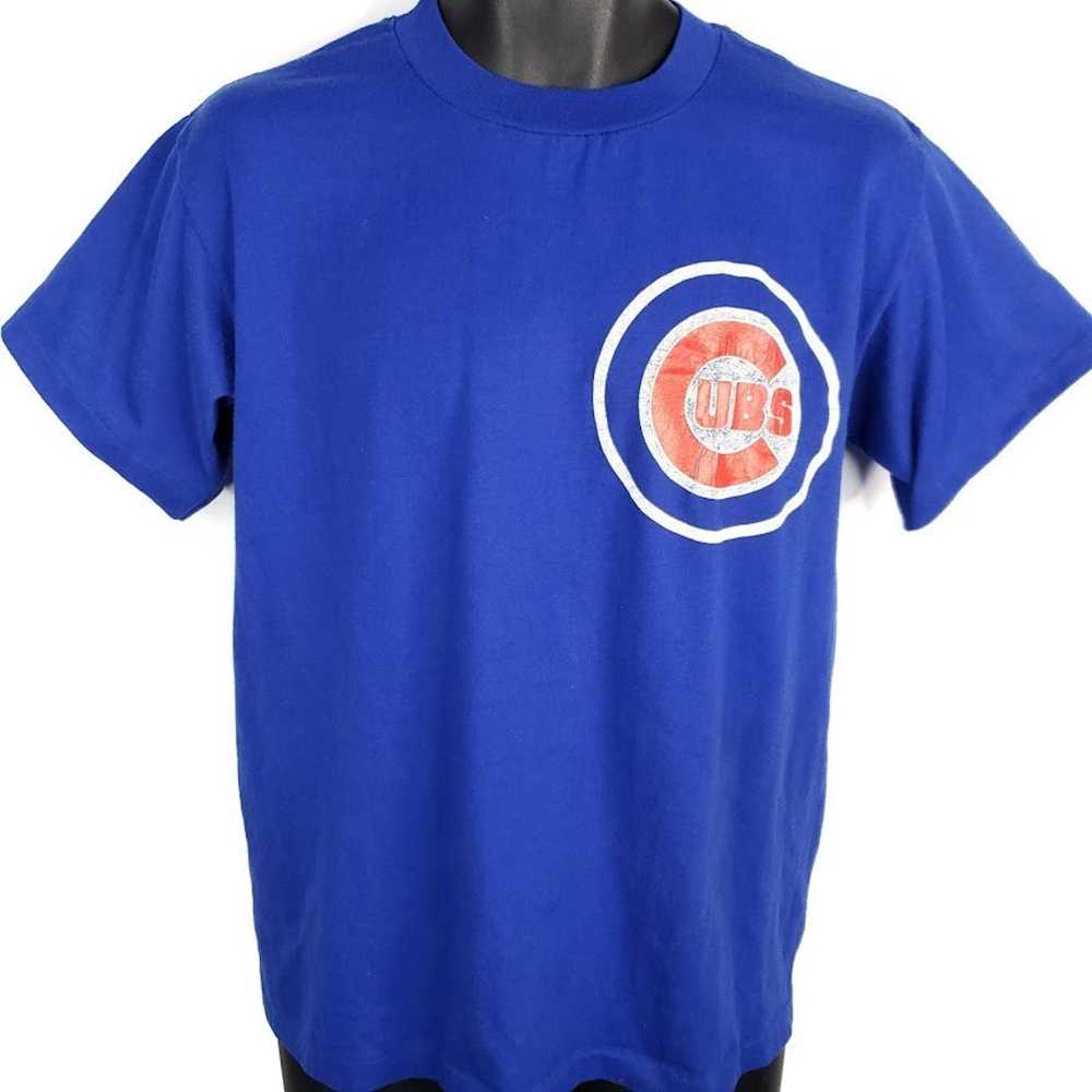 MLB Chicago Cubs T Shirt Vintage 80s MLB Baseball… - image 1