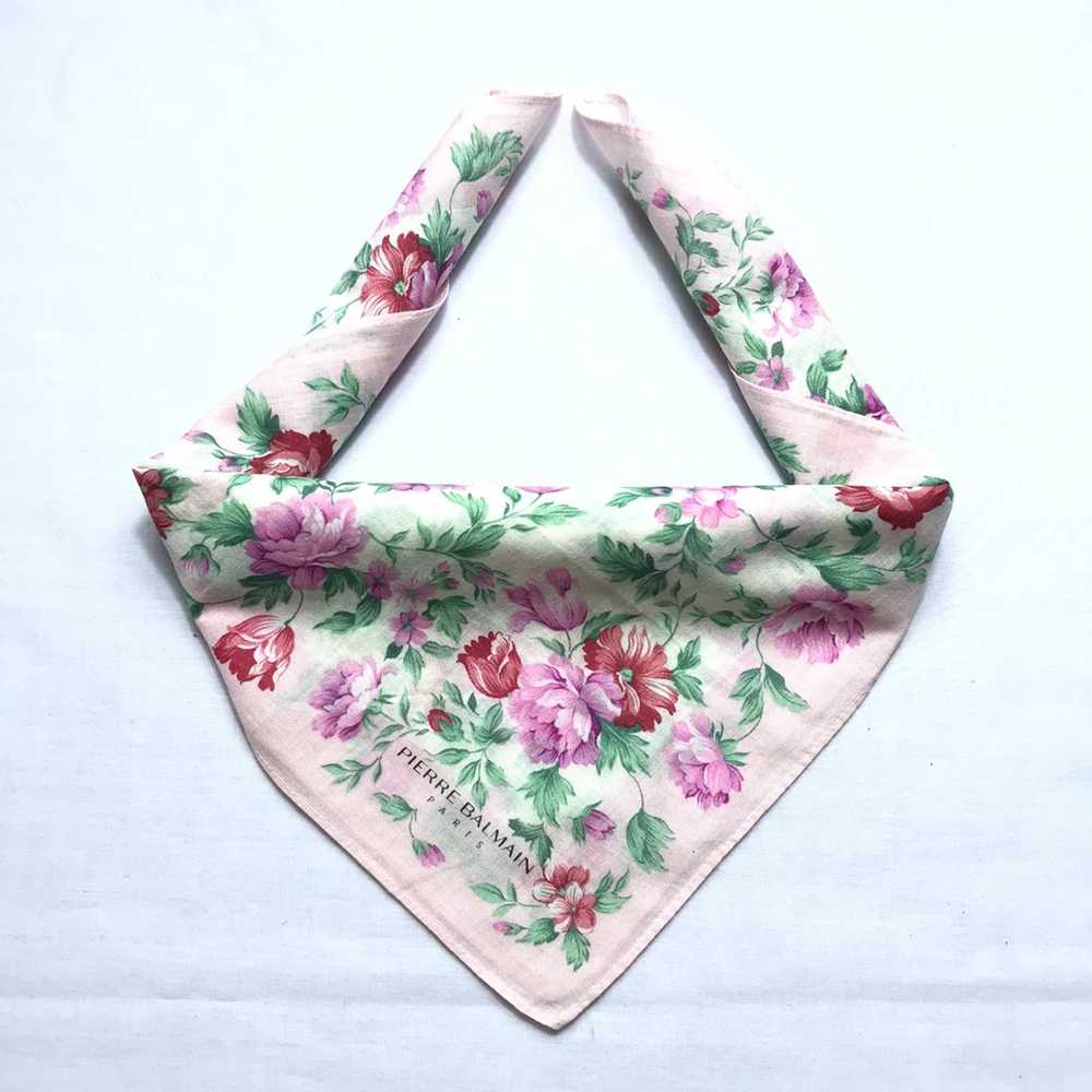 Pierre Balmain PIERRE BALMAIN handkerchief bandan… - image 1