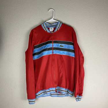 Lacoste Sport jacket in blue & red