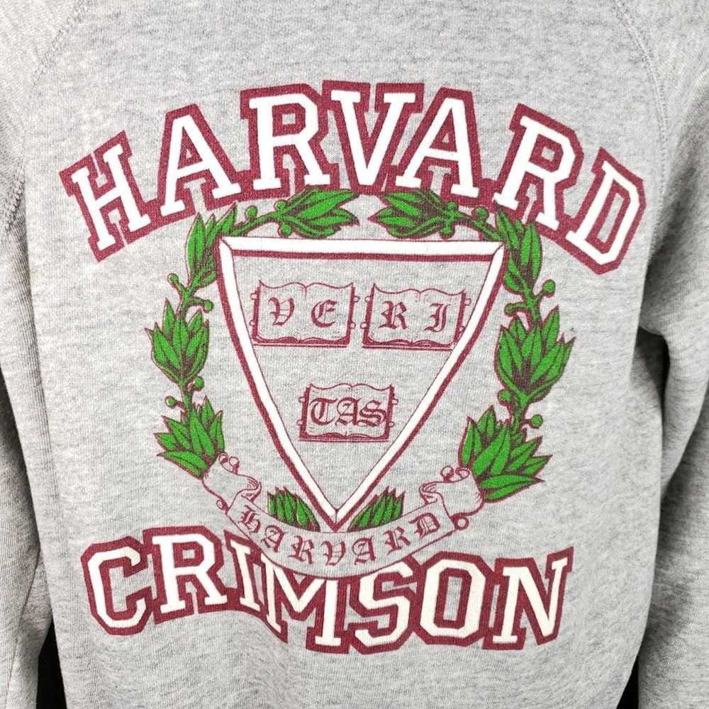 Vintage Harvard University Crimson Sweatshirt Vin… - image 2