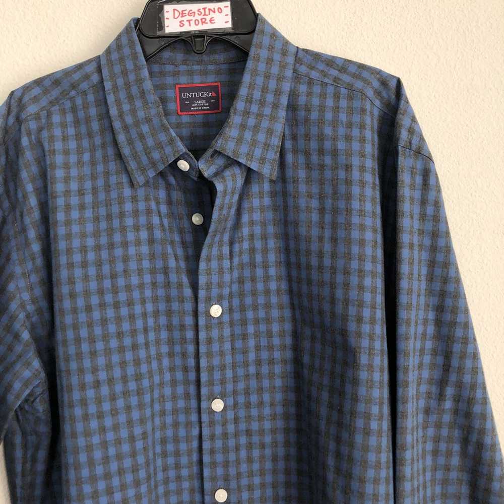 UNTUCKit UNTUCKit Button Down Long Sleeve Checks … - image 1