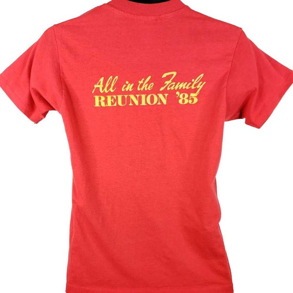 Vintage Family Reunion T Shirt Vintage 80s 1985 M… - image 4