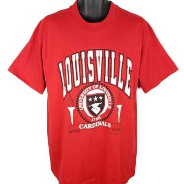 1990's Vintage Men'S M Jerzees Louisville Cardinals Sweatshirt Reprinted, Uofl  Sweatshirt, University of Louisville Sweatshirt - Bluefink