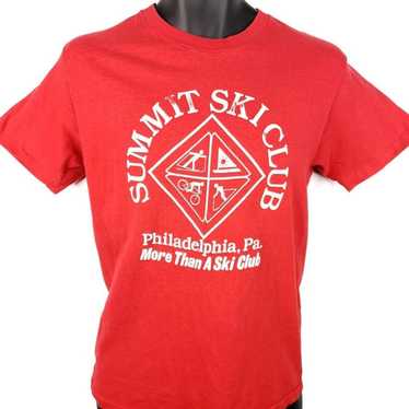 Hanes Summit Ski Club T Shirt Vintage 80s Philade… - image 1