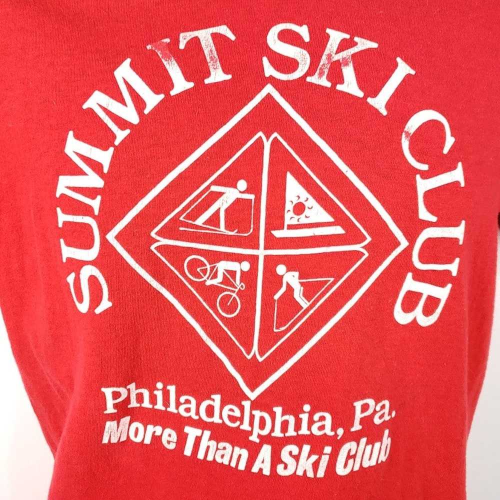 Hanes Summit Ski Club T Shirt Vintage 80s Philade… - image 2