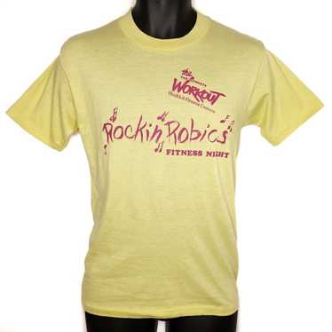 Vintage Rockin Robics Fitness Night T Shirt Vintag