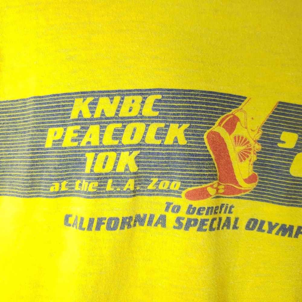 Screen Stars KNBC Peacock 10K T Shirt Vintage 80s… - image 4