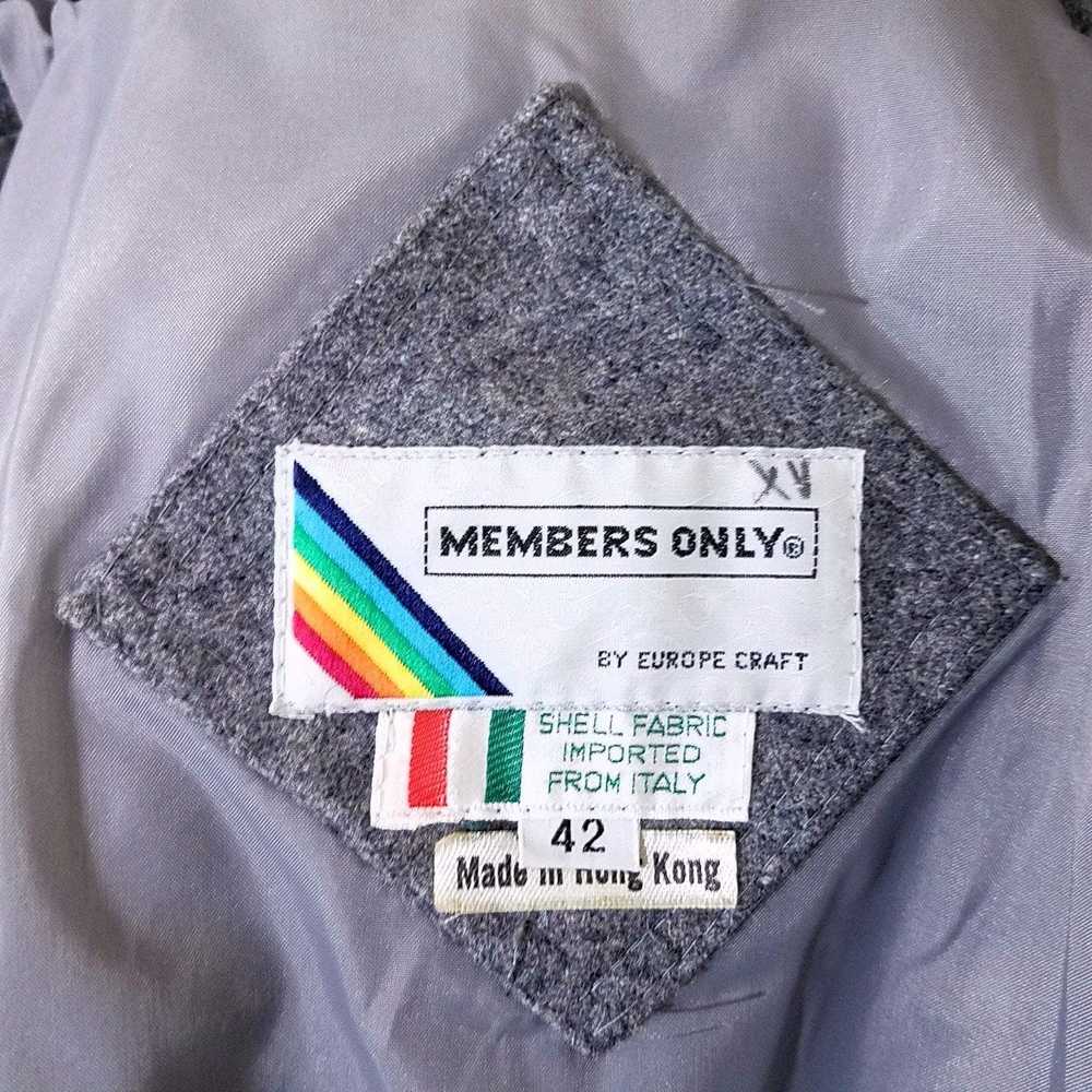 Members Only Members Only Wool Bomber Jacket Vint… - image 6