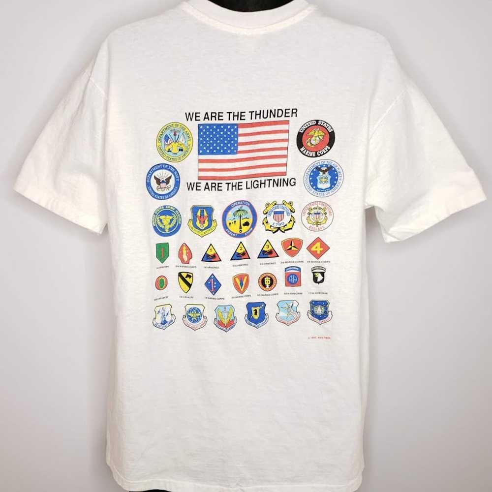 Hanes Operation Desert Storm Shield T Shirt Vinta… - image 4