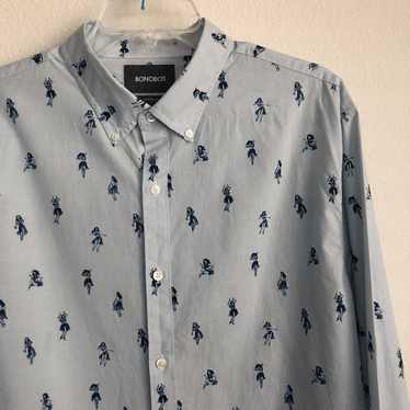 Bonobos Bonobos Hula Pattern Button Down Long Sle… - image 1