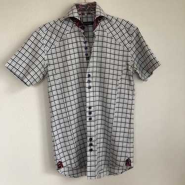 Bogosse $155 Bogosse Short Sleeve Checkered Button