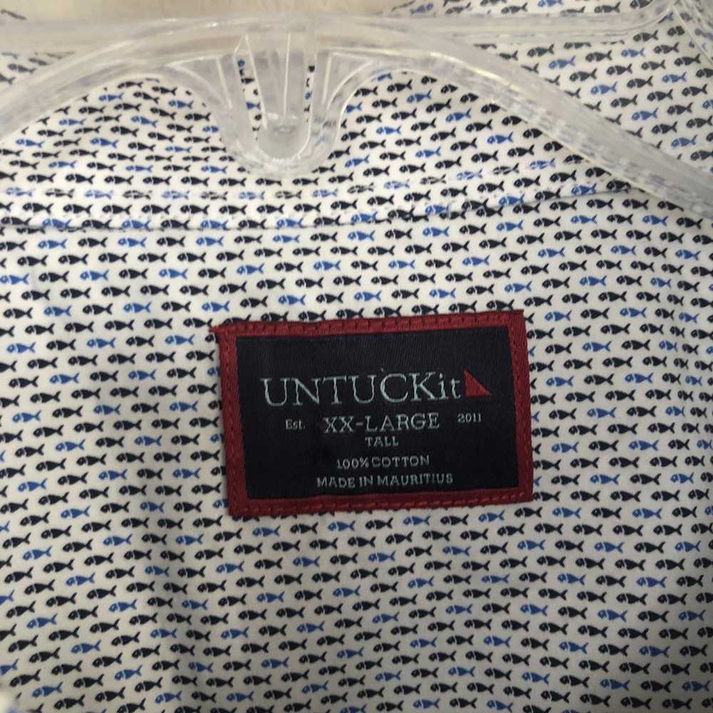 UNTUCKit $100 UNTUCKit Fish Button Down Short Sle… - image 4