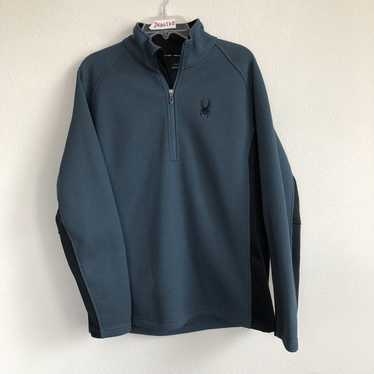 Spyder SPYDER Half Zip Navy Pullover Sweater - image 1