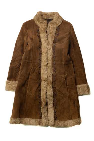 Vintage Guess Leather & Faux Fur Coat