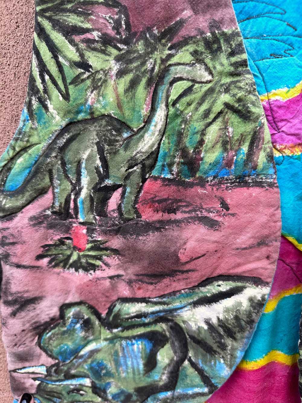 Embudo Fabric Designs Vest with Dinosaurs - image 2