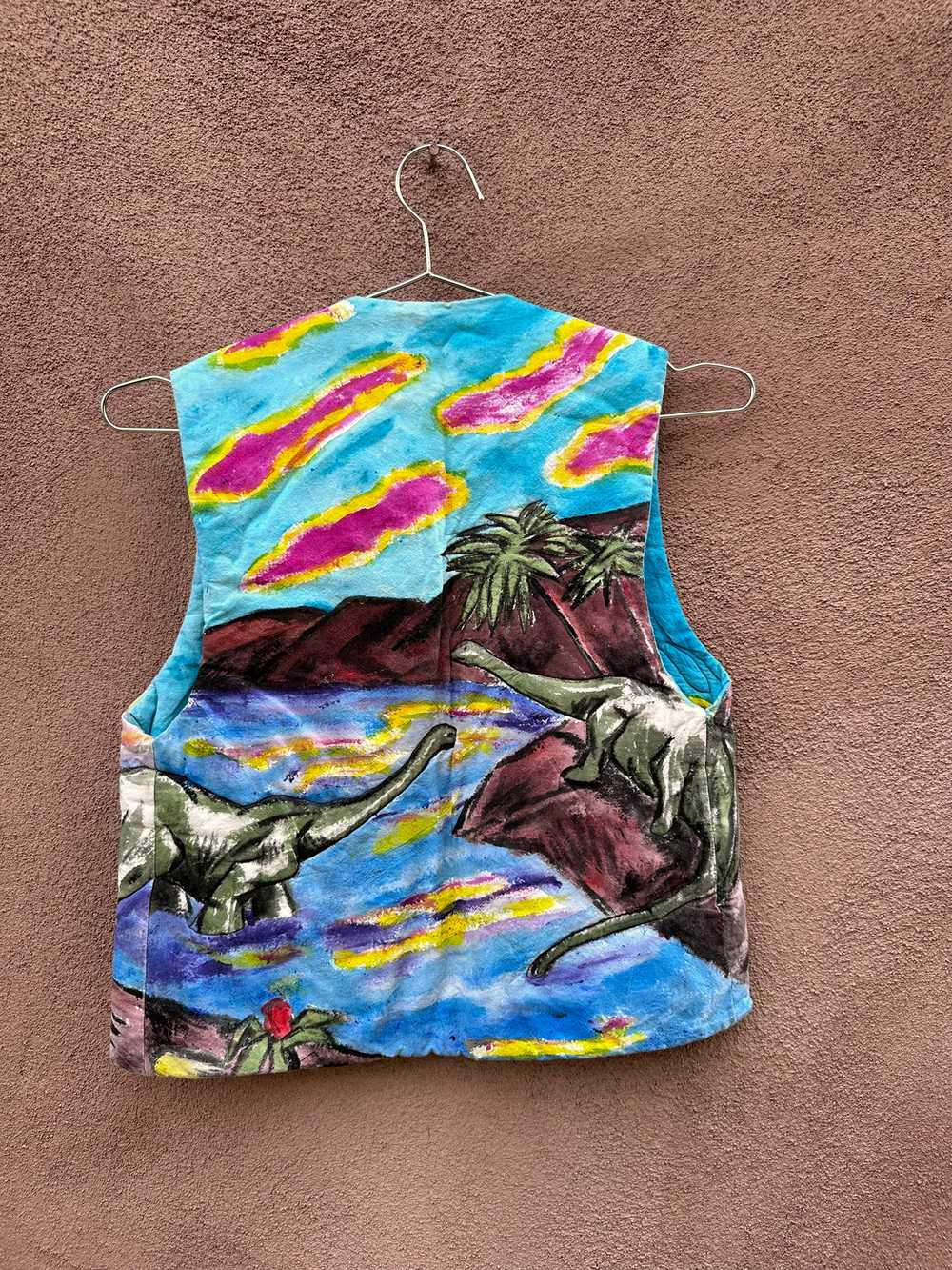 Embudo Fabric Designs Vest with Dinosaurs - image 3