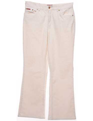 Chaps Off-White 1990s Corduroy Trousers - W31 L28 - image 1