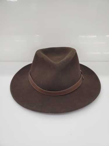 Men VTG PENDLETON Wool Brown FEDORA Felt Hat Size-