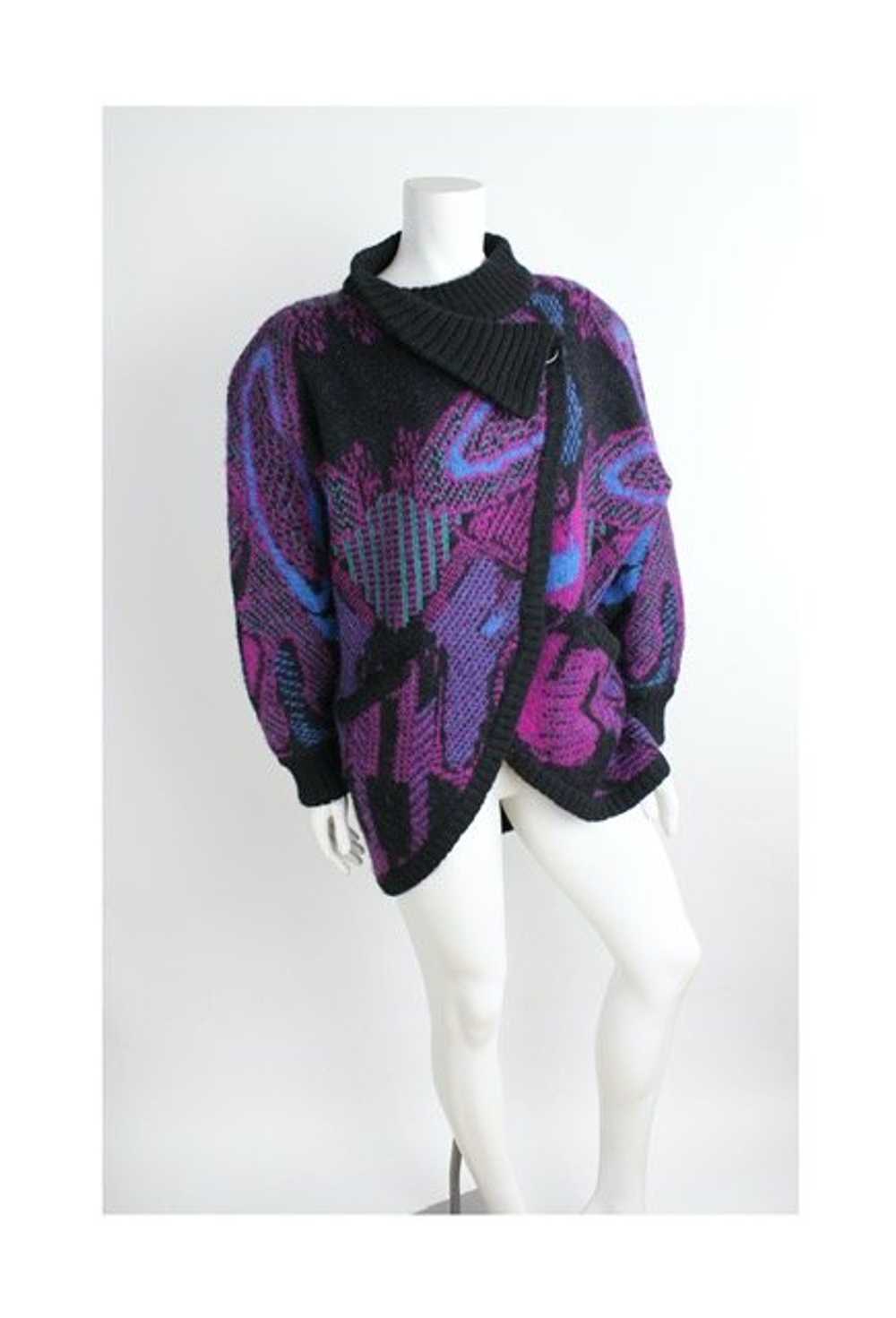 1990s Lancôme Mohair Cardigan Sweater - image 2