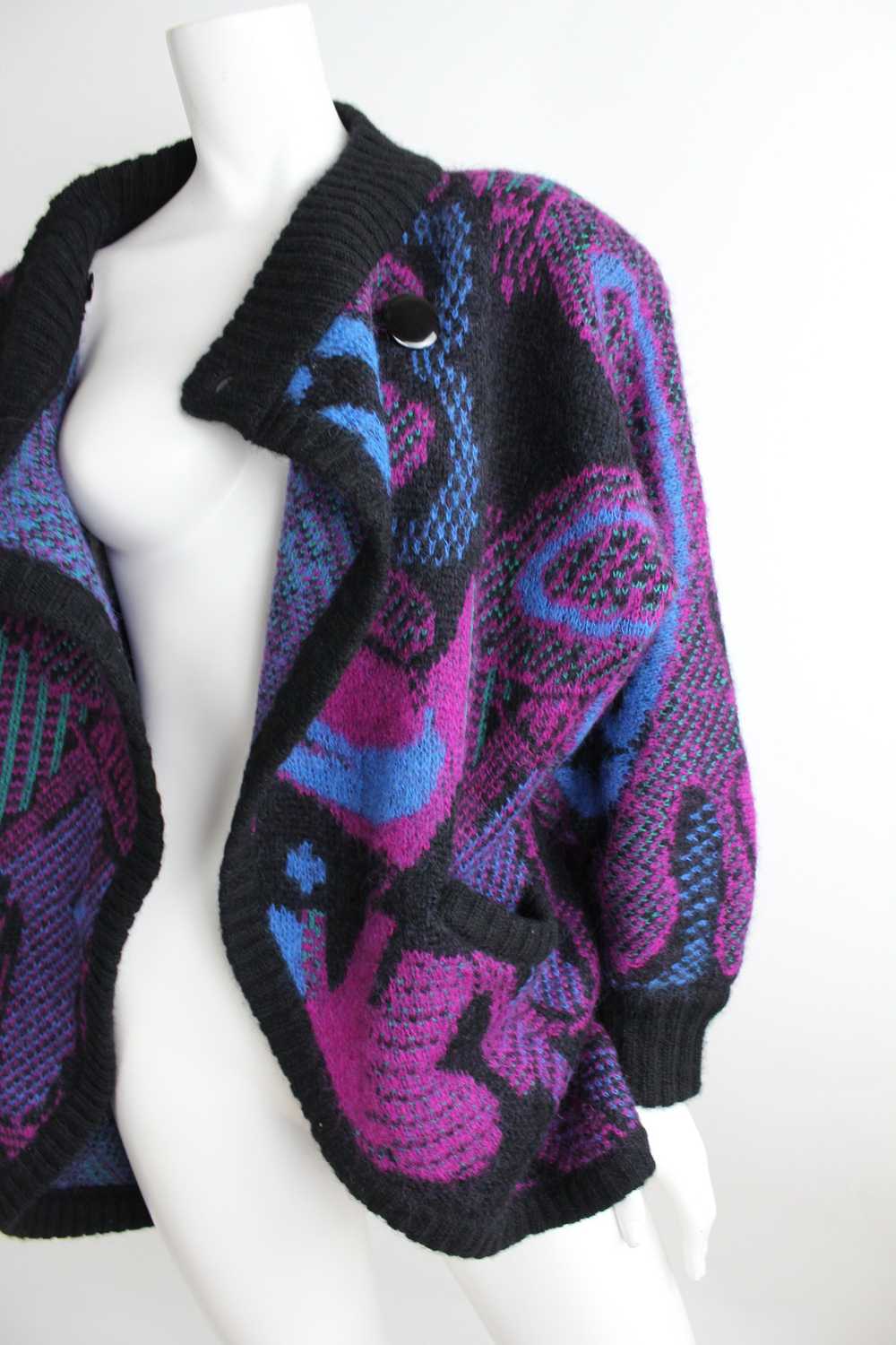 1990s Lancôme Mohair Cardigan Sweater - image 5