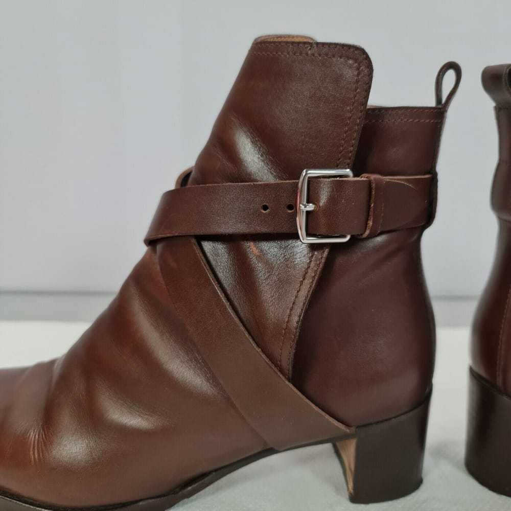 Hermès Leather biker boots - image 10