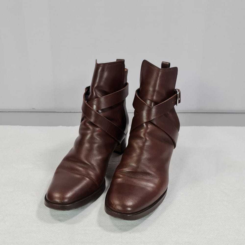 Hermès Leather biker boots - image 2