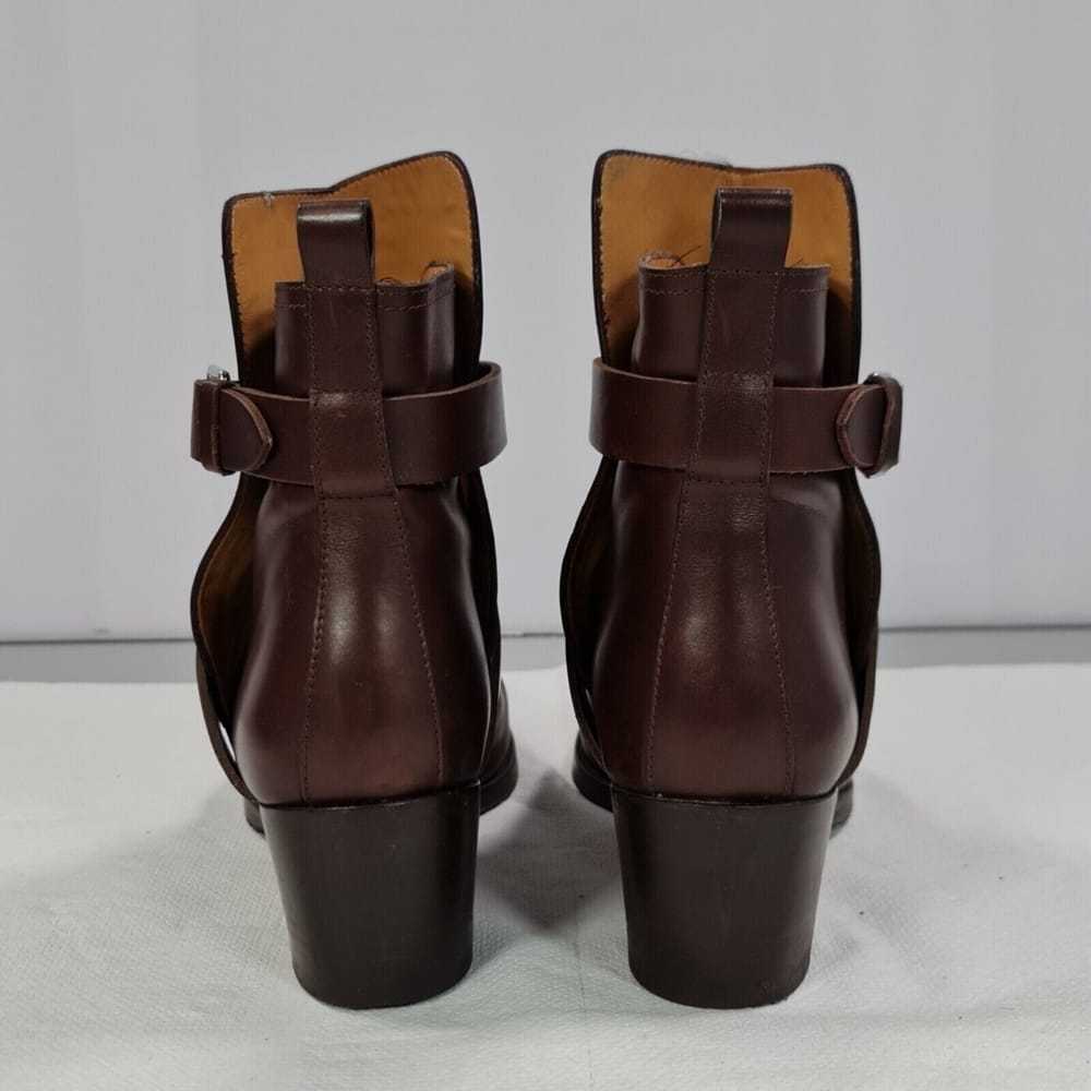 Hermès Leather biker boots - image 5