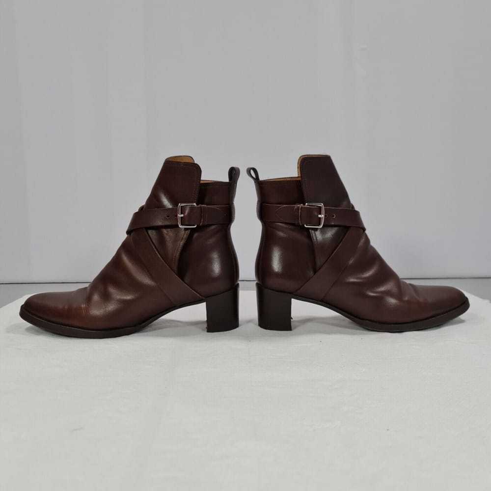 Hermès Leather biker boots - image 9