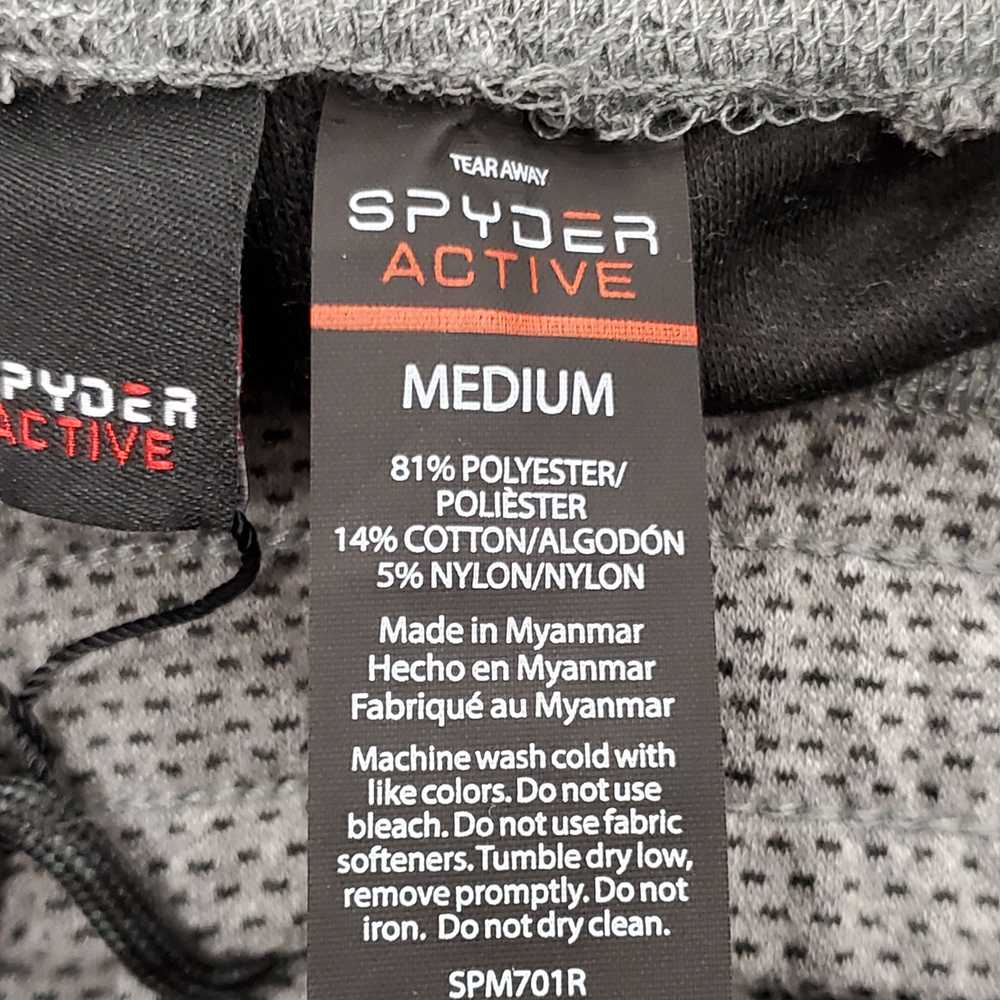 Spyder Men Gray/Black Sweatpants M NWT - image 2