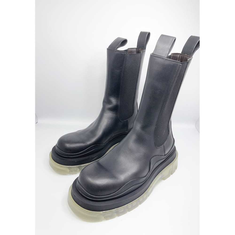 Bottega Veneta Tire leather biker boots - image 2