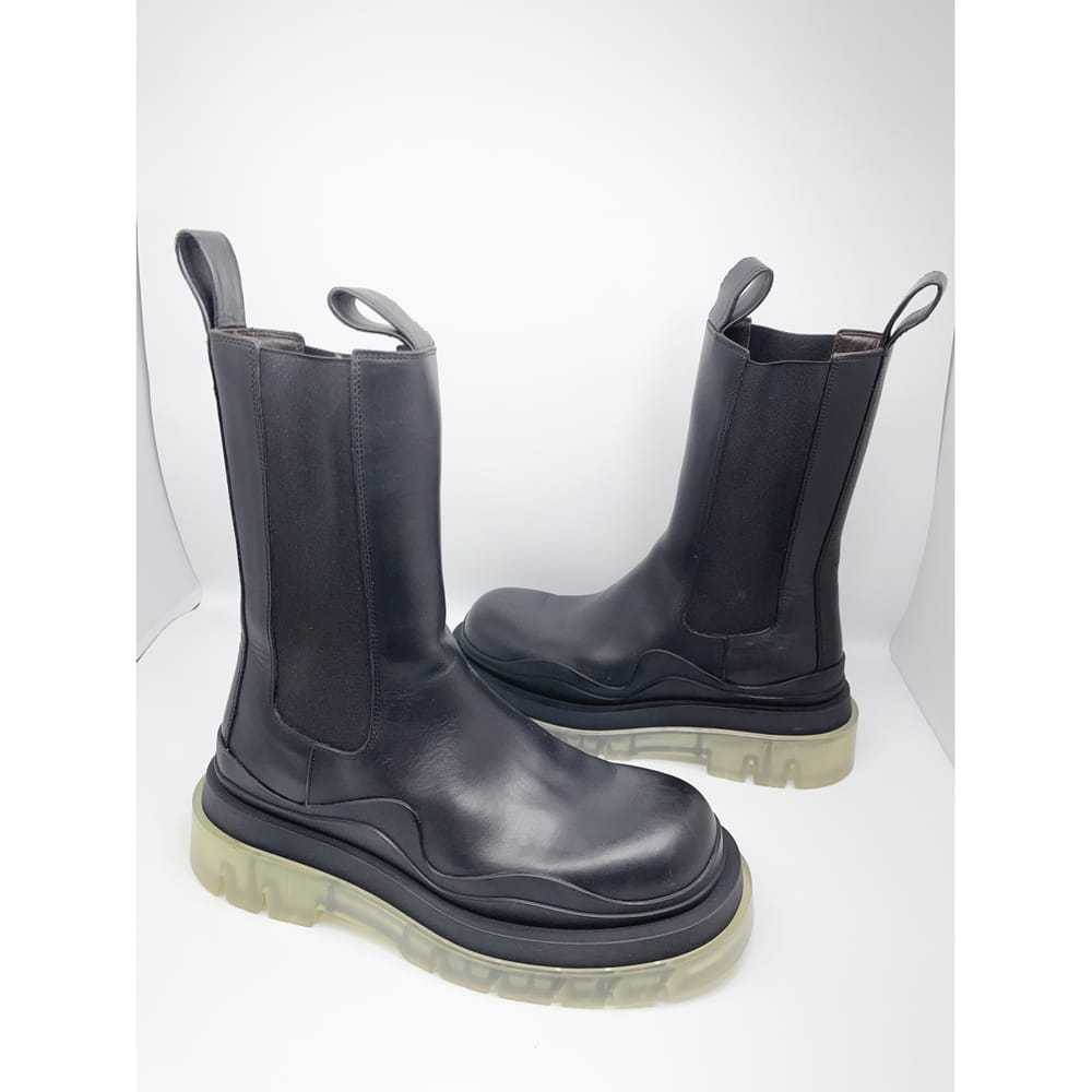 Bottega Veneta Tire leather biker boots - image 5