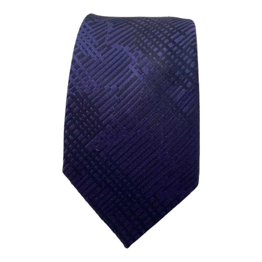 Z Zegna Z ZEGNA Blue Plaids & Checks Tie Italy 59… - image 1