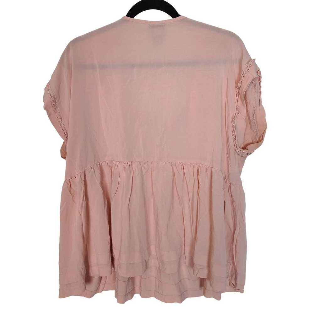 Other Torrid Womens 2X Blush Pink Lace Trim Dolma… - image 7