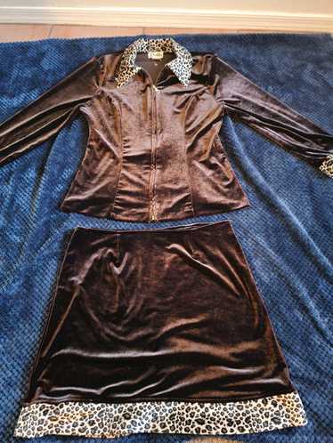Vintage Rare 1960's Sally USA vintage brown velvet