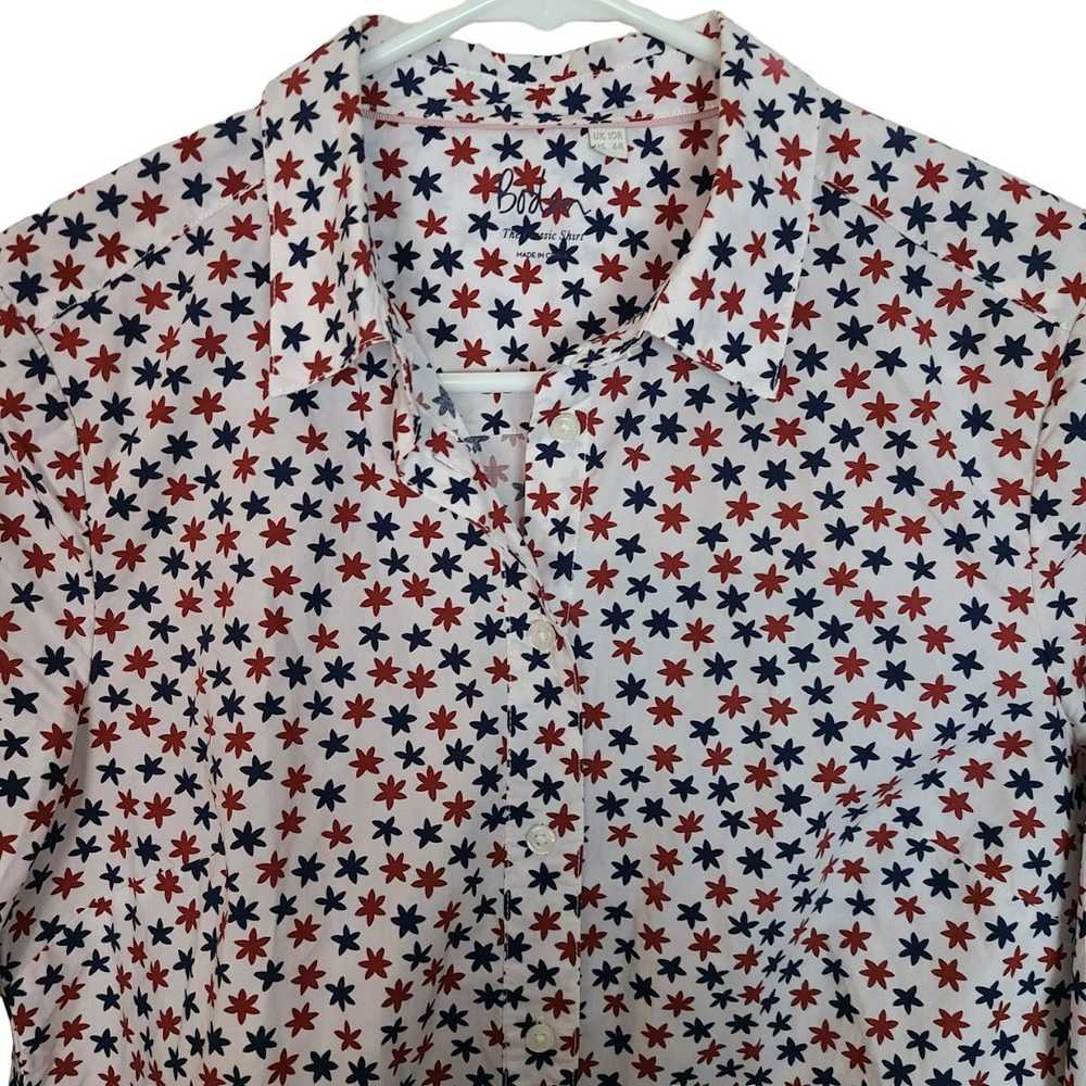 Boden Boden Womens 6R Red White Blue Floral Long … - image 3