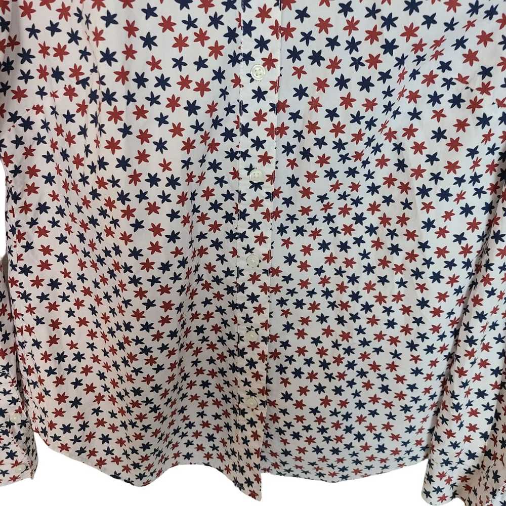 Boden Boden Womens 6R Red White Blue Floral Long … - image 4