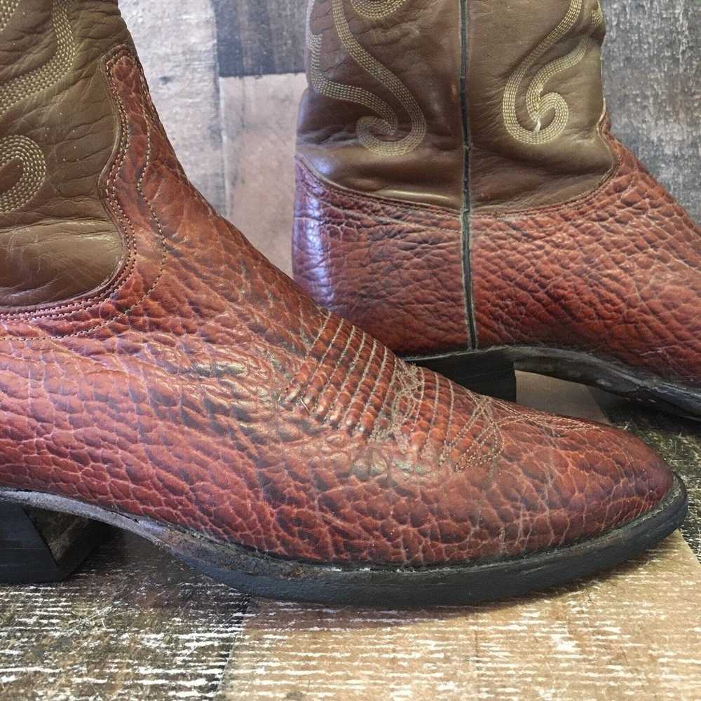 Other J Chisholm Vintage Cowboy Boots Mens 9.5 D - image 10
