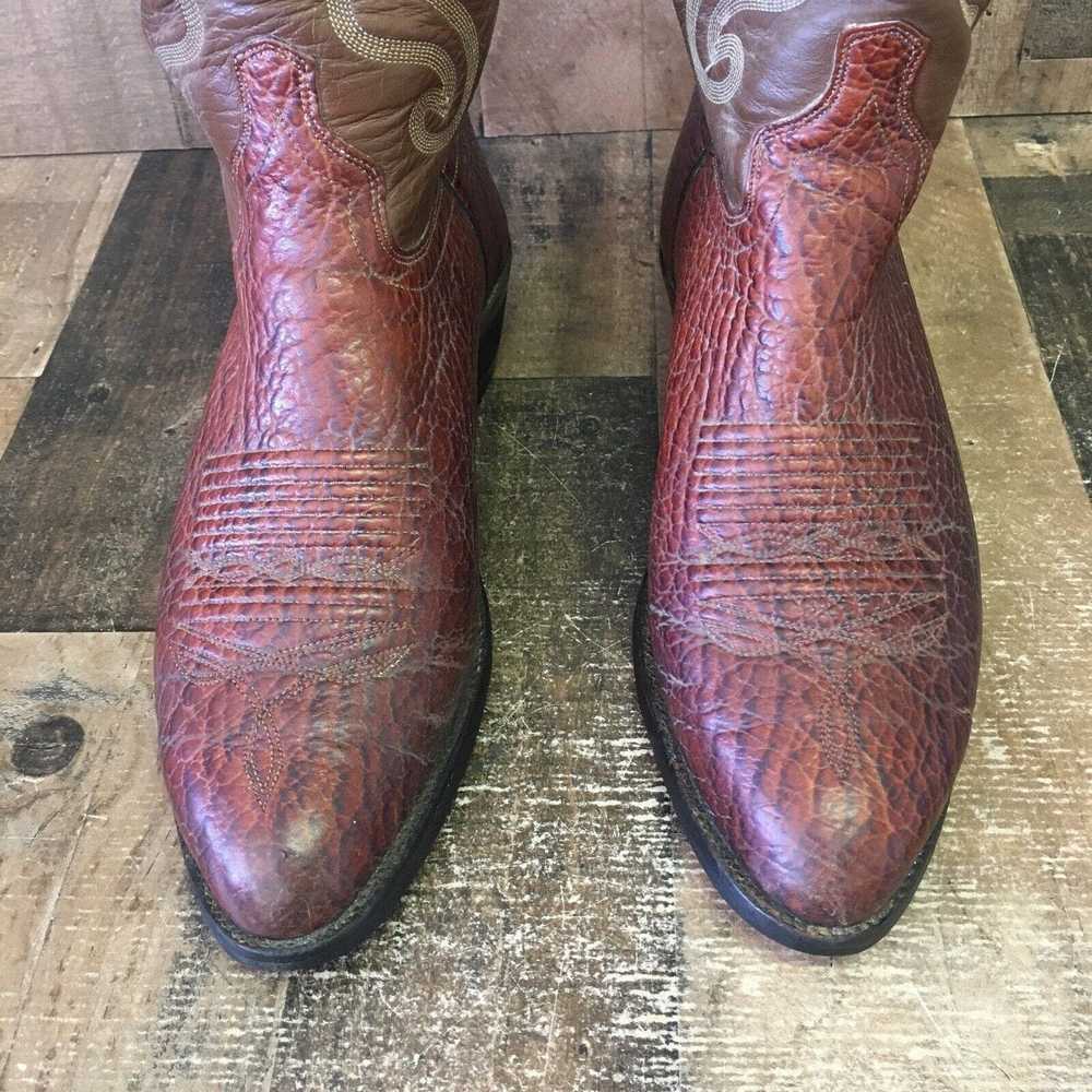 Other J Chisholm Vintage Cowboy Boots Mens 9.5 D - image 12