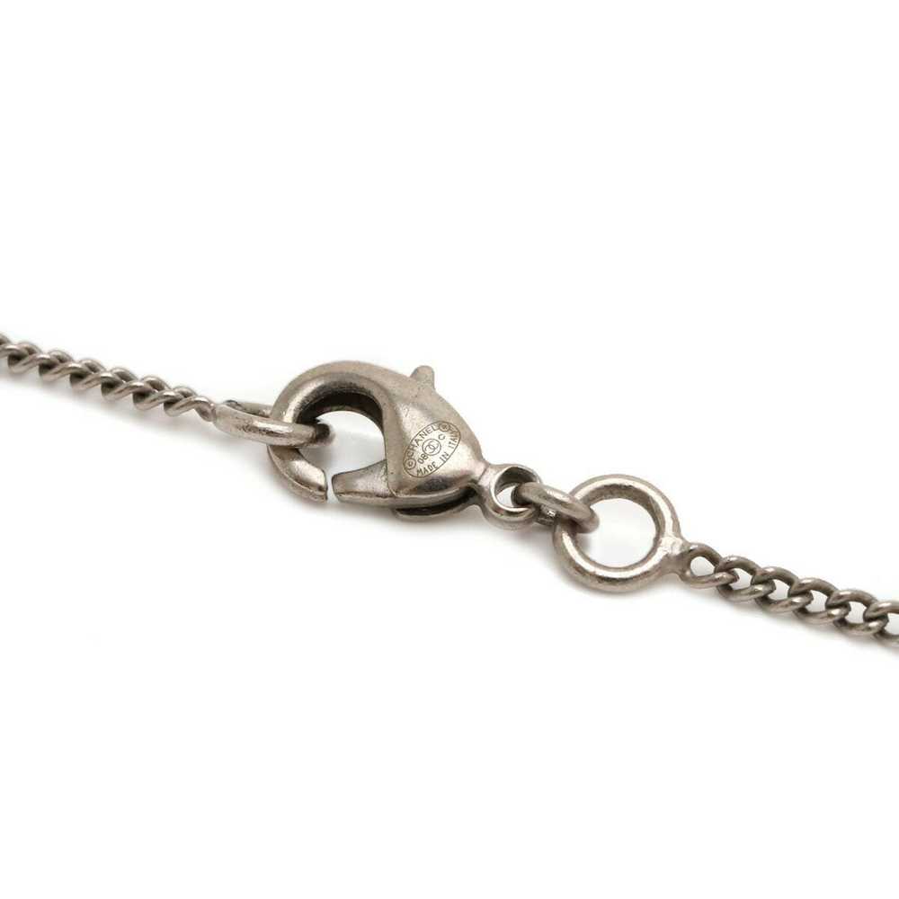 Chanel CHANEL Cocomark Necklace Pendant Metal Rhi… - image 5
