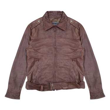 Tete Homme Tete Homme Brown Leather Jacket - image 1