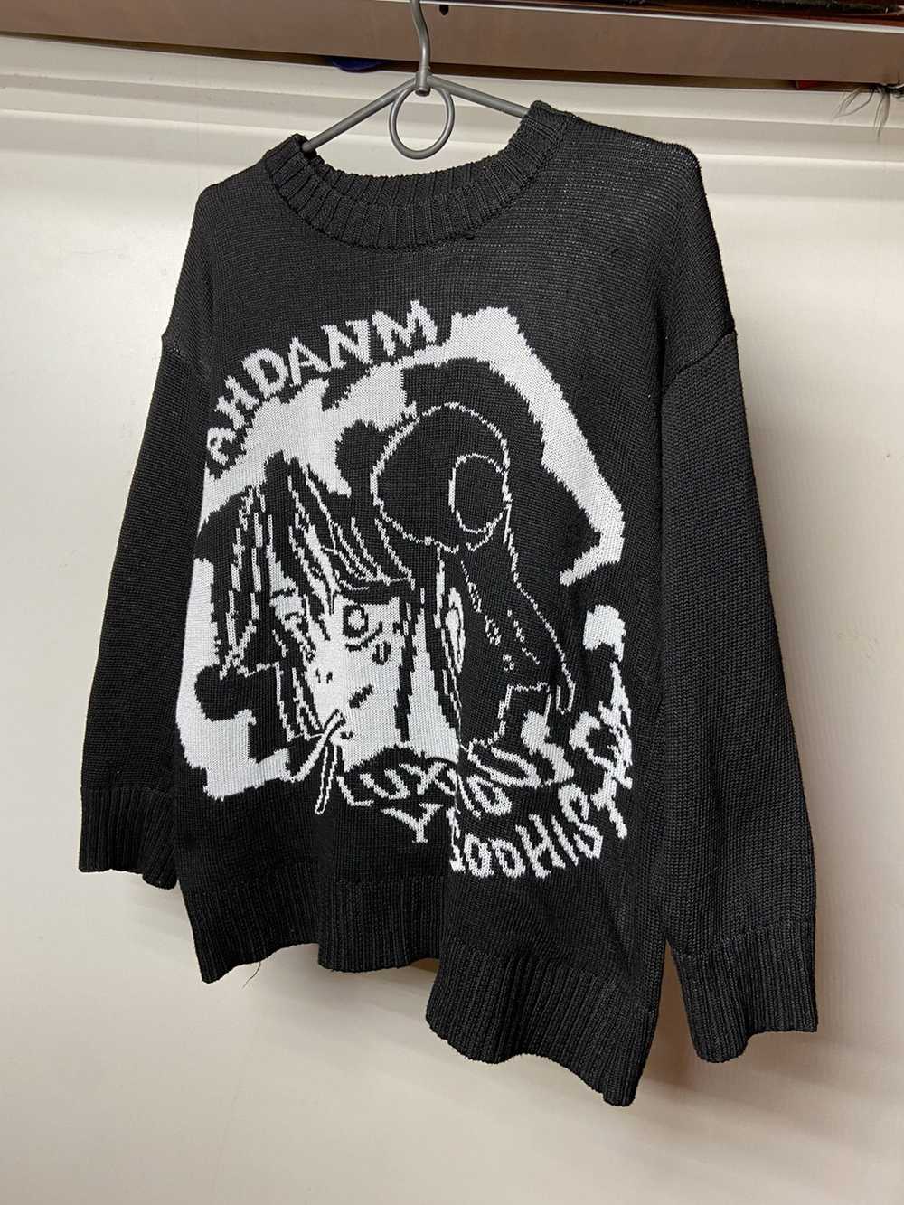 Japanese Brand × Streetwear Ahdanm Anime knit bla… - image 1