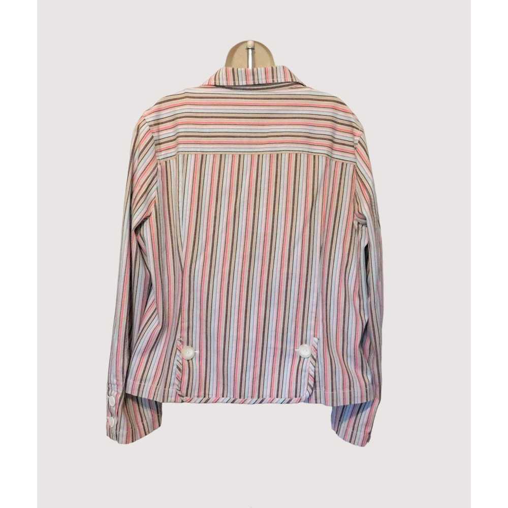 Other Cato Striped Jacket XL Brown Pink Blue Mult… - image 5