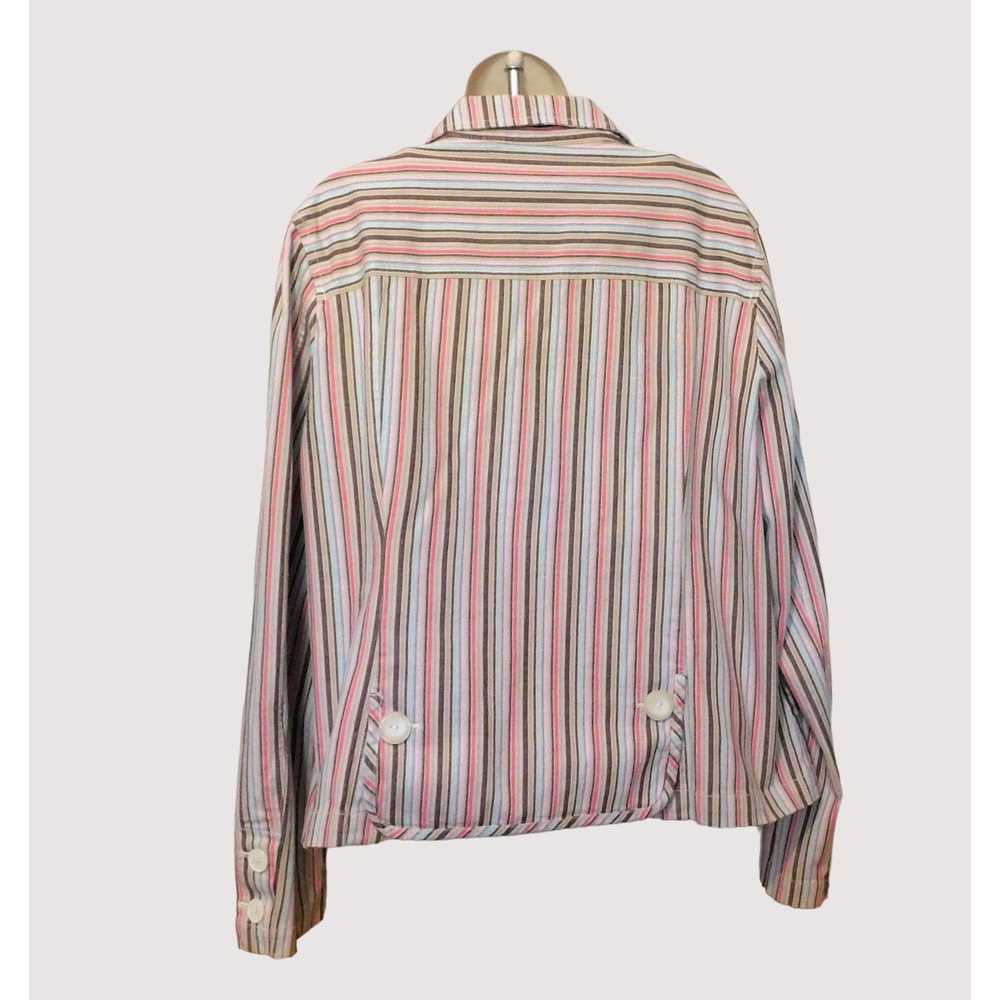 Other Cato Striped Jacket XL Brown Pink Blue Mult… - image 8