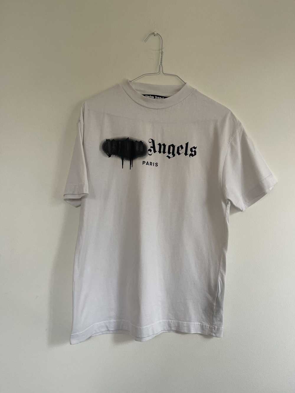 Palm Angels Palm angels sprayed Paris Logo TEE - image 1