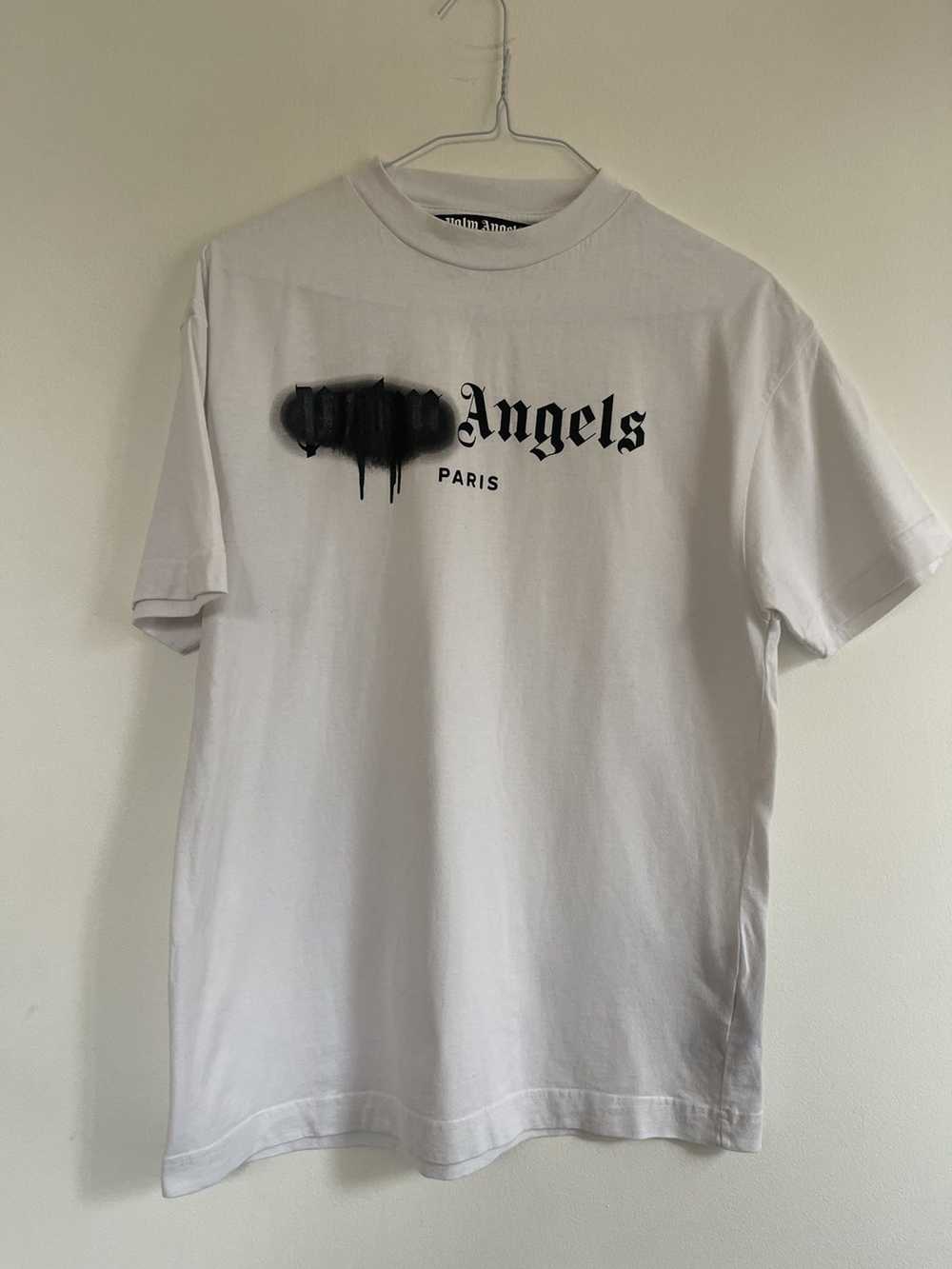 Palm Angels Palm angels sprayed Paris Logo TEE - image 4