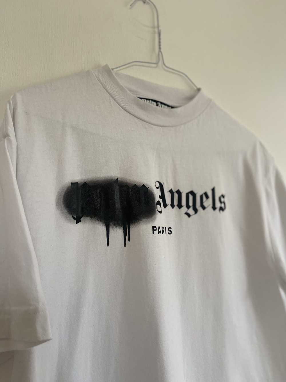 Palm Angels Palm angels sprayed Paris Logo TEE - image 5