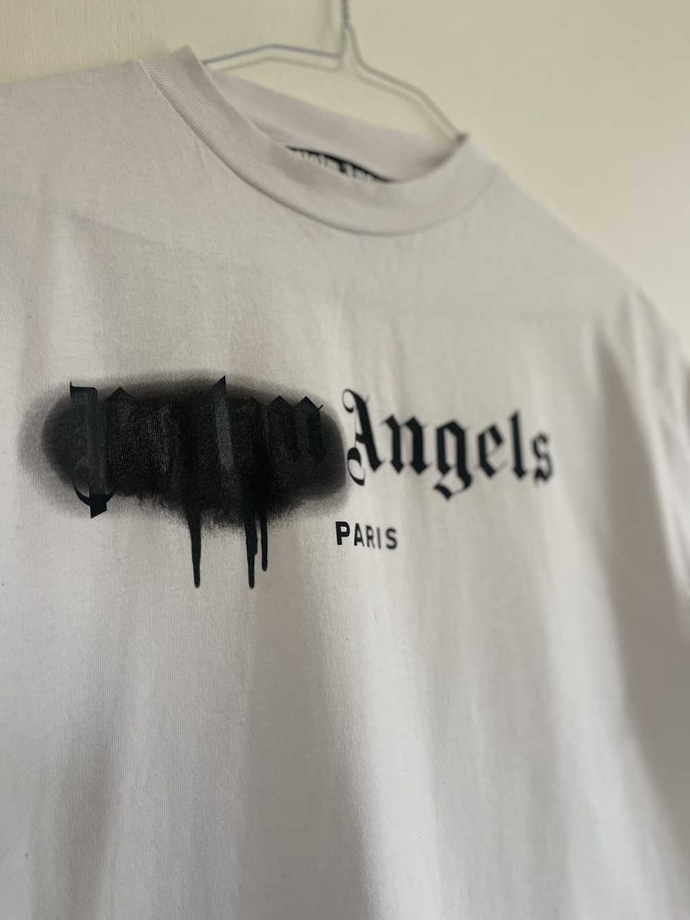 Palm Angels Palm angels sprayed Paris Logo TEE - image 6